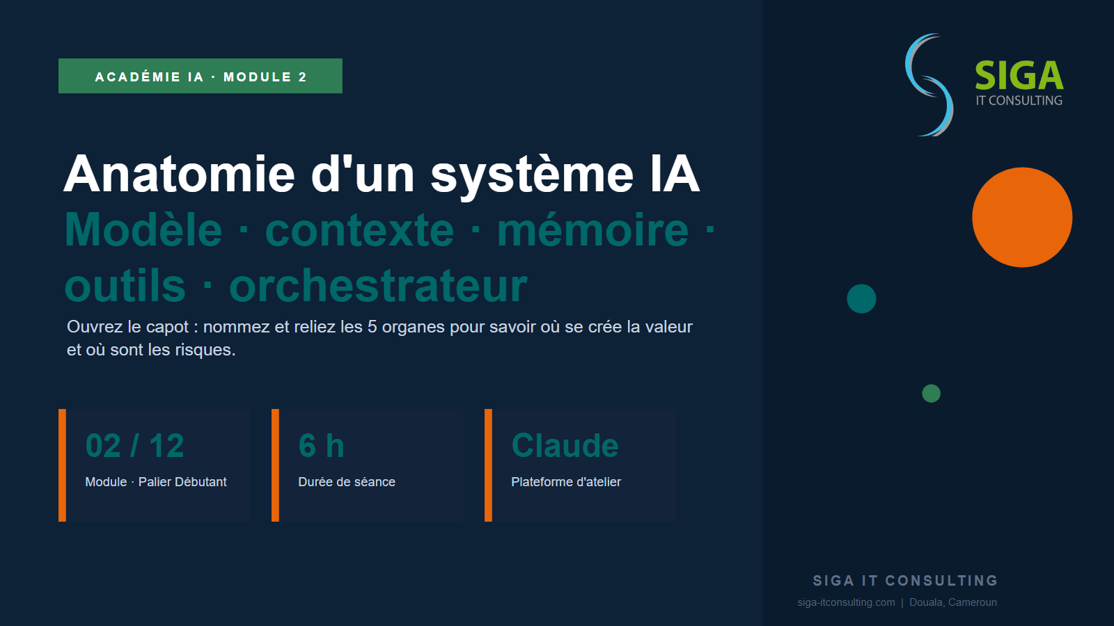 Module 2 — Anatomie d&rsquo;un système IA et agentique
