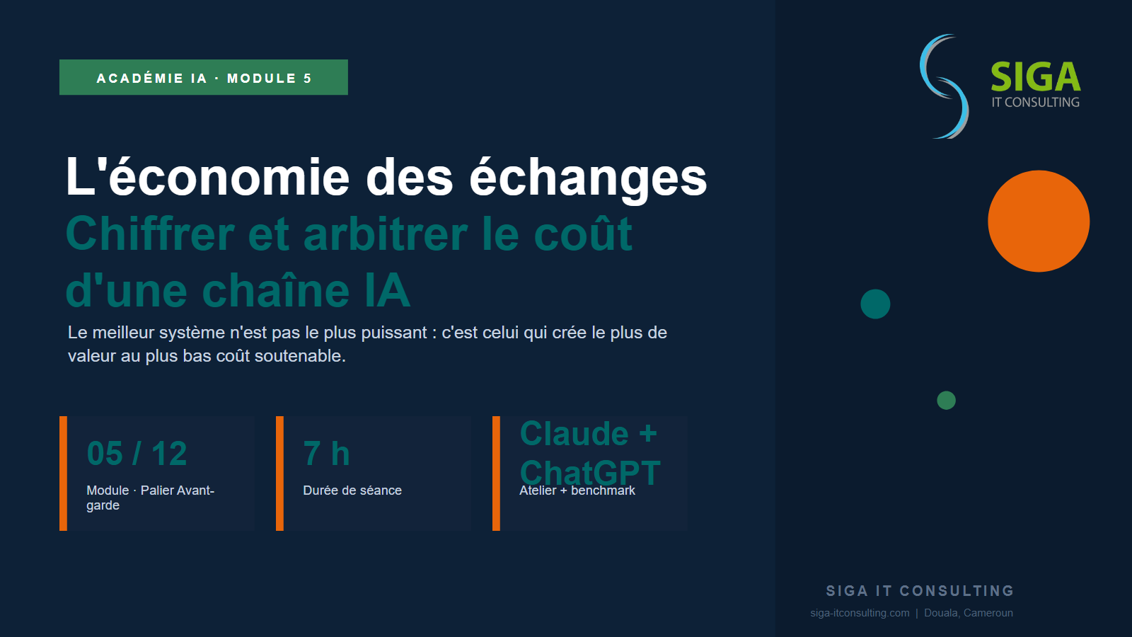 Module 5 — L&rsquo;économie réelle des échanges entre modèles
