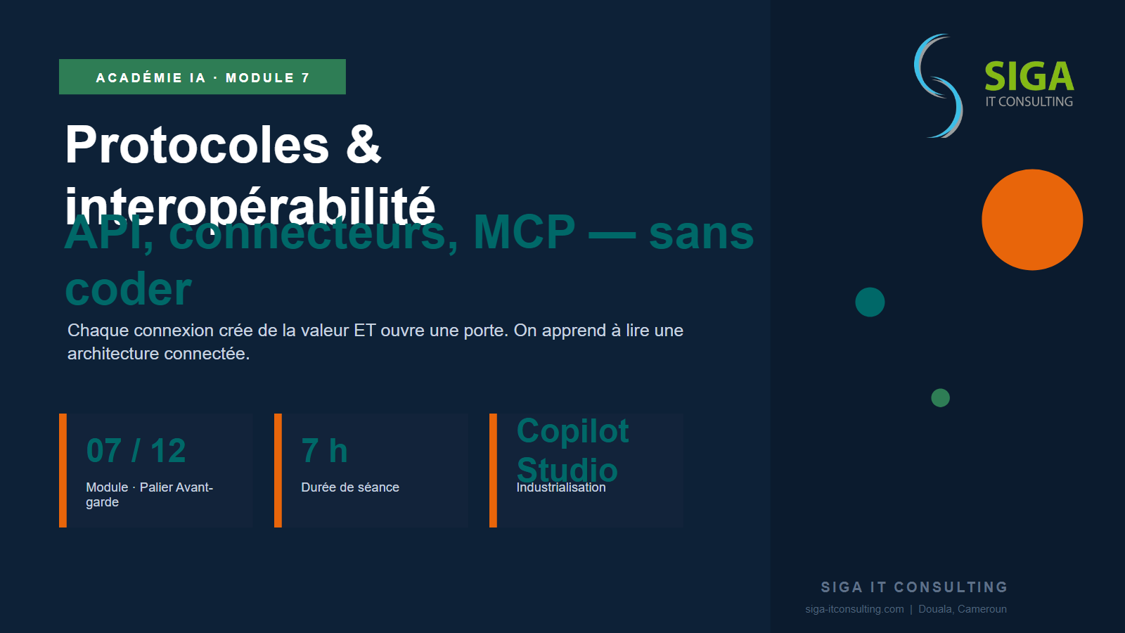 Module 7 — Protocoles et interopérabilité : API, connecteurs, MCP