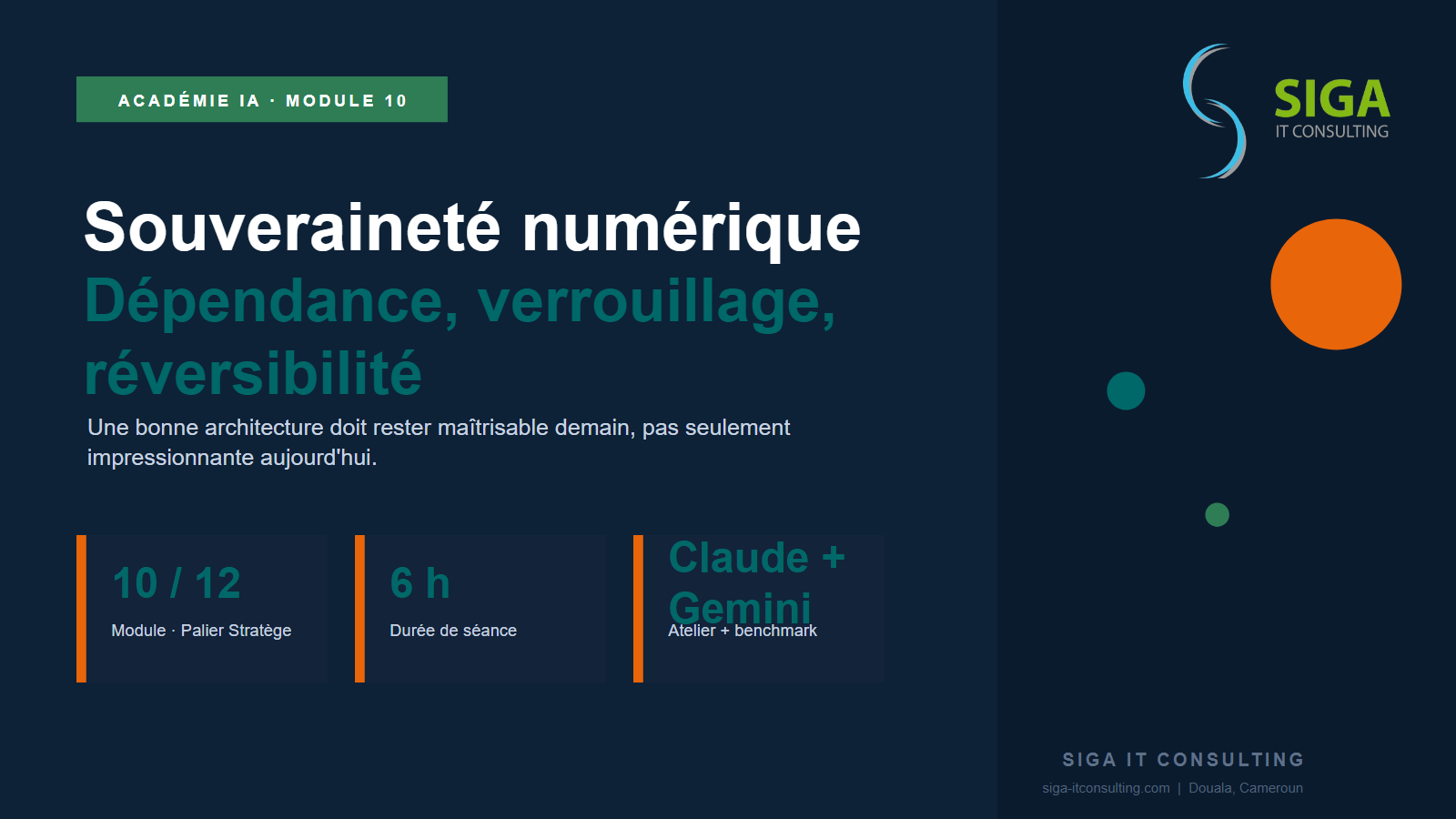 Module 10 — Souveraineté numérique et rapports de force de l&rsquo;écosystème